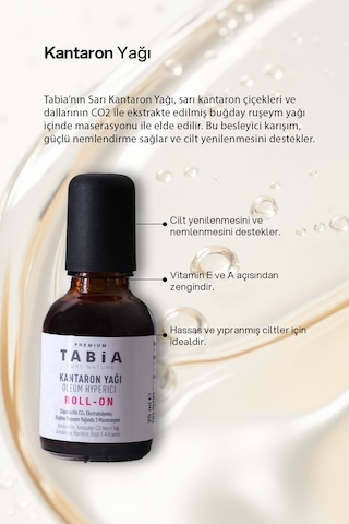 Tabia Kantaron Nemlendirici Cilt Bakım Yağı Roll-On 25 ML