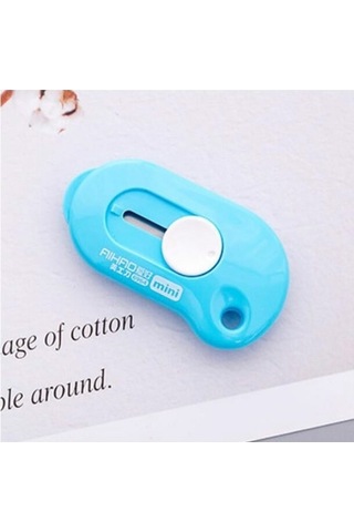 Willowhaven Sevimli Mini Bıçak Kesici Kağıt Jilet Ofis Kırtasiye, Plastik + Alaşım, 10g, Rastgele Renk Diğer
