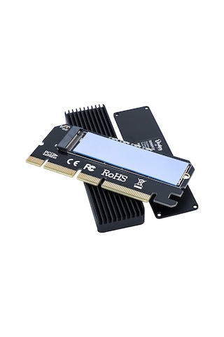 Nvme Mv2 Ssd'den Pcıe X16/x8/x4 Alüminyum Soğutucu Kart Pcıe M.2 Nvme Çevirici