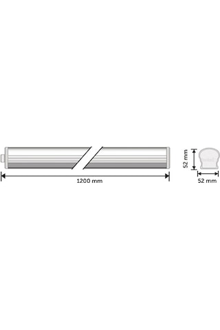 İnoled 40w Led Etanj Armatür Ip65 6500k 120cm Çok Renkli