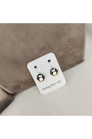 931 Ayar Gümüş Çocuk Küpesi Zarif Ve Güvenli Tasarım Model 8 Gümüş