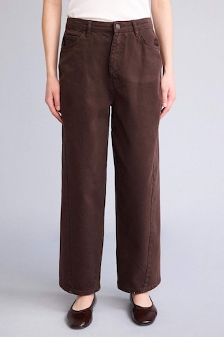 Defacto Baggy Fıt Normal Bel Gabardin Pantolon G9893ax26spbn473 Kahve-bn473