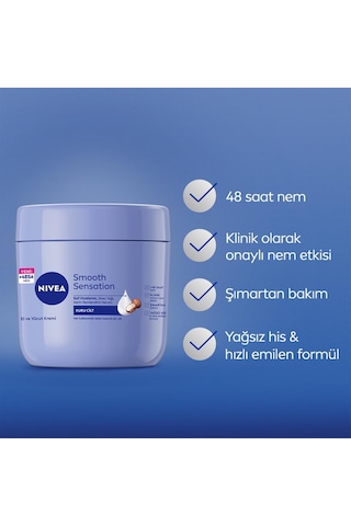 Nıvea Nemlendirici El Ve Vücut Bakım Kremi Pürüzsüzleştirici 400 Tek