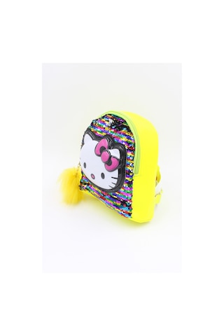 Chantaky Chantaky 039 3005 Hello Kitty Kedicikli Payetli Işıklı Sarı Sırt Çantası Sarı