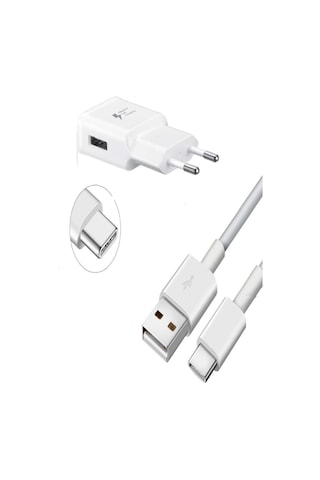Samsung Galaxy A7 2017 Hızlı Şarj Aleti Type C 18W 3A ŞARJ SET 