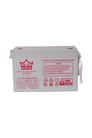 Or-tec Akü 100 Ah Solar Akü