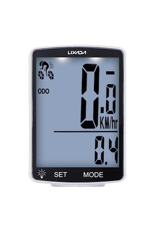 Lıxada Bisiklet Bilgisayarı 2,8 İnç Ekran Modeli: Ya100-a Beyaz Kabuk Beyaz Işık Beyaz