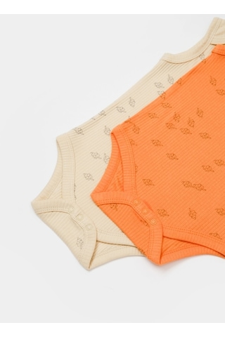 Organik Modal Fil Baskılı 2'li Askılı Badi 001