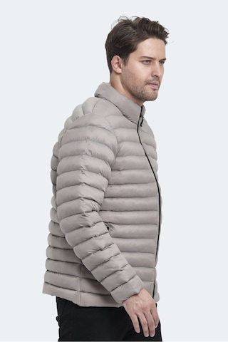 Slazenger Hayden In Erkek Şişme Taş Gri Mont & Kaban Taş Gri