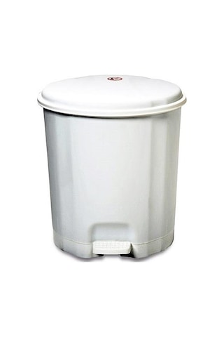 Motek Elit Pedallı Plastik Çöp Kovası İç Kovalı 22 Lt Beyaz