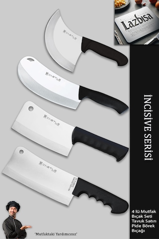 İncisive Serisi Mutfak Bıçak Seti Pizza Börek Kıyma Bıçağı Mft748