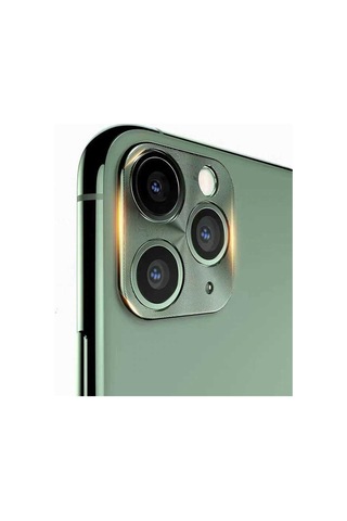 Apple Uyumlu iPhone 11 Pro Max Zore Metal Kamera Koruyucu Siyah