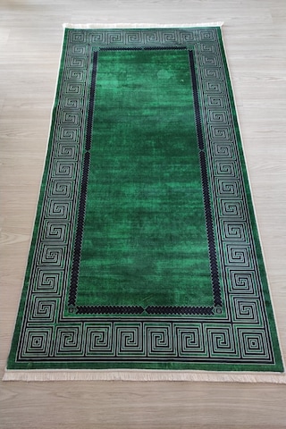 Bambu Yeşil Mutfak Halısı Dekoratif Salon Halısı