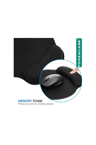 Bilek Destekli Mouse Pad 20x24cm Siyah - Fc471