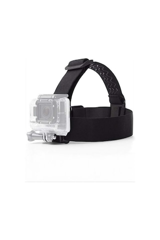 Gopro Aksiyon Kamera İle Uyumlu Kafa Bandı Head Strap Tutucu Siyah