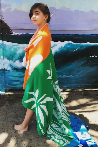 Organik Triko Çocuk Örtüsü, Thassos 110x140 , Yeşil