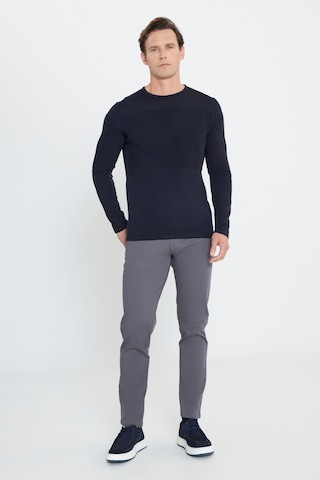 AC&Co / Altınyıldız Classics Erkek Lacivert Standart Fit Tüylenme Yapmayan Bisiklet Yaka Triko Kazak 4A4921100065LACXXL Lacivert