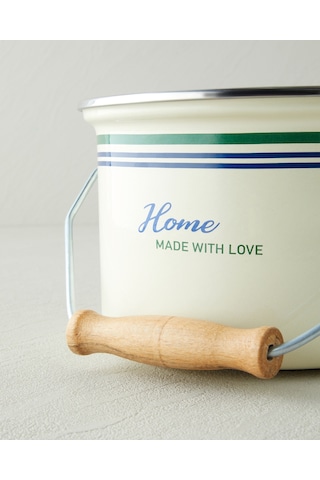 English Home With Love Emaye Bakraç 16 Cm Yeşil
