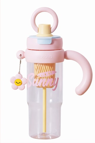 Valletta Portosino Bpa İçermez Kolay Taşınabilir  Bölmeli Su Matarası 1200ml 1.2l Pembe Pembe