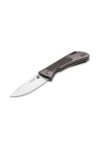 Böker Magnum Advance Checkering Dark Bronze Kamp Çakı Bronz - Gümüş