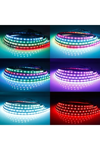 Araç Altı Rgb Led Aydınlatma Şerit Led 4'Lü Set App Kontrollü
