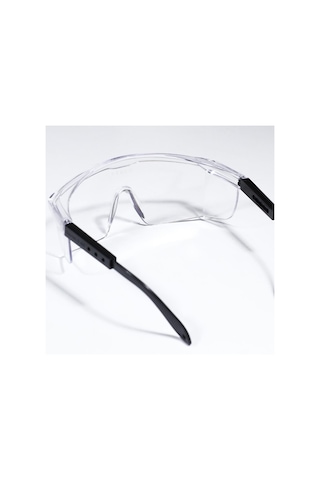 Iş Güvenlik Gözlüğü Kulak Ayarlı Koruyucu Gözlük Şeffaf