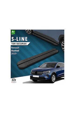 S-dizayn Renault Austral S-line Siyah Yan Basamak 183 Cm 2023 Üzeri