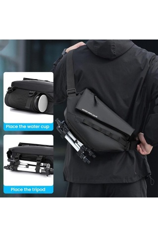 Sones Weıxıer D897 Manyetik Tokalı Erkek Çapraz Çanta Haki Haki