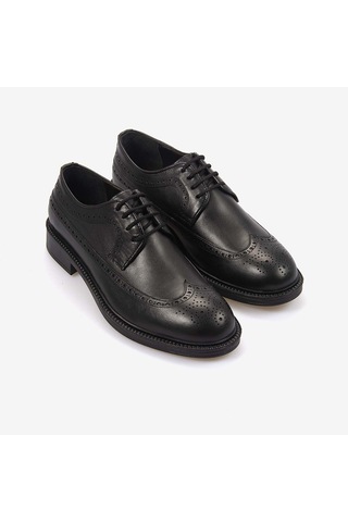 Kemal Tanca Hakiki Deri Erkek Günlük Ayakkabı 2802 Siyah