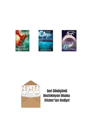 Son Ejderha + Artemis Fowl 7 - Atlantis Saplantısı + Artemis Fowl 1 + Okuma Sticker'ları