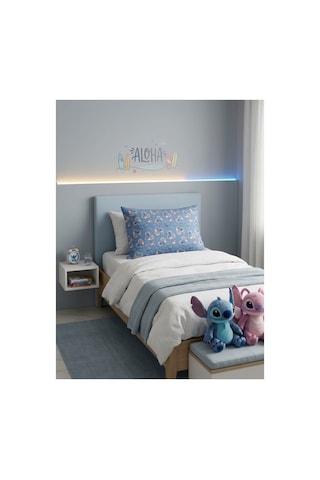 Lilo&stitch Pamuk Yastık Kılıfı - Desen 4 Lacivert
