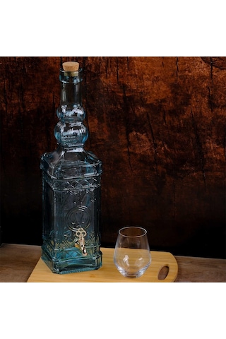 San Miguel Musluklu Köşeli Yağ Şişesi 3.5 Litre 5031g Şeffaf