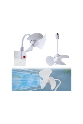 Kangvka Led Mini Tavan Fanı - Abs Ve Metal Konstrüksiyon, Soğuk Beyaz Işık, Ev Ve Ofis İçin Çift Fonksiyonlu Hava Akışı + Aydınlatma