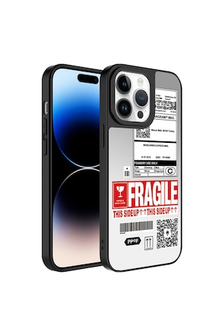 Apple Uyumlu iPhone 14 Pro Aynalı Desenli Kamera Korumalı Parlak Csk Zore Mirror Kılıf-fragile