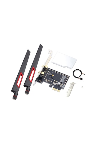 Storeofwifi PCIe WiFi Adaptör Kartı | Wi-Fi 7/6E Uyumlu | AX210 BE200