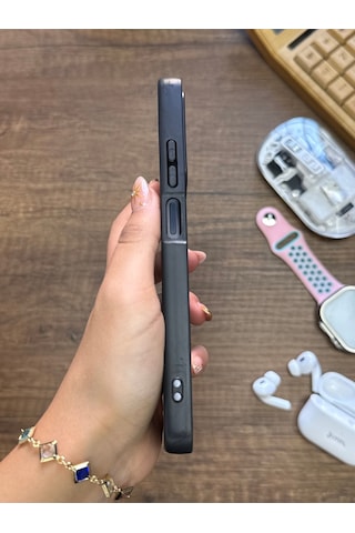Redmi Note 11 Pro 4g Uyumlu Premium Deri Dokulu Darbelere Karşı Dayanıklı Nazal Silikon Kılıf Siyah