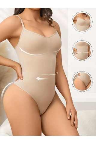 Mistirik Mimola Model 3 Bölge Etkili Örmekumaş Yapılı String Body Ten Renk042 Ten