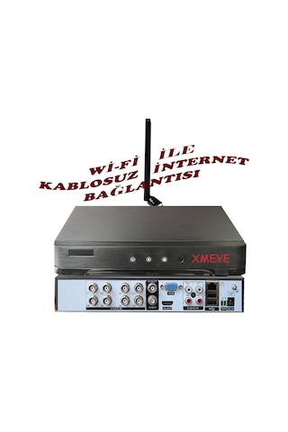 8 Kanal Wi-fi Bağlantılı 5 Mp H265+ Hıbrıt Araç, Insan Ve Yüz Tanımalı Xmeye Kayıt Cihazı
