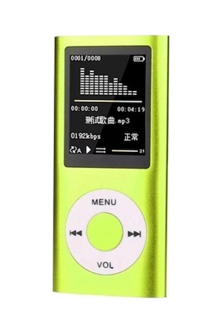 Dijital Renkli Ekranlı Hafıza Kartı Girişli Metal Mp3-mp4 Çalar