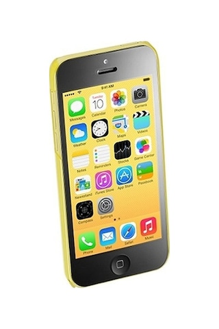 Cellular Line Apple Uyumlu iPhone 5c İle Boost Şeffaf Sert Kılıf Sarı Boostıph5cy Out
