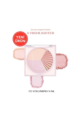 İnci Işıltıları İçeren Aydınlatıcı Paleti Perıpera V Highlighter Ad 003 Voluming Veil 62530052