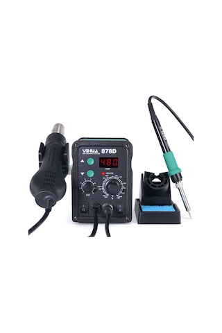 Yihua 878D Isı Ayarlı Sıcak Hava Üfleme Lehimleme Havya İstasyonu (434475539)