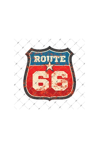 Rou8 Vintage Route 66 Sticker