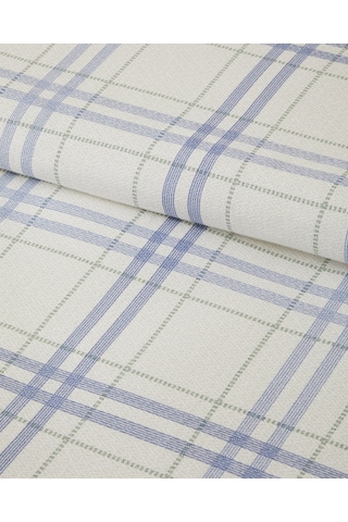 Ashley Baskılı Pamuklu Çift Kişilik Pike 200x220 Cm Mavi