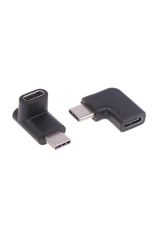 Lunatic 6044 Type C Dişi Erkek 90 Derece Dirsek 2in1 Çevirici Dönüştürücü Adaptör