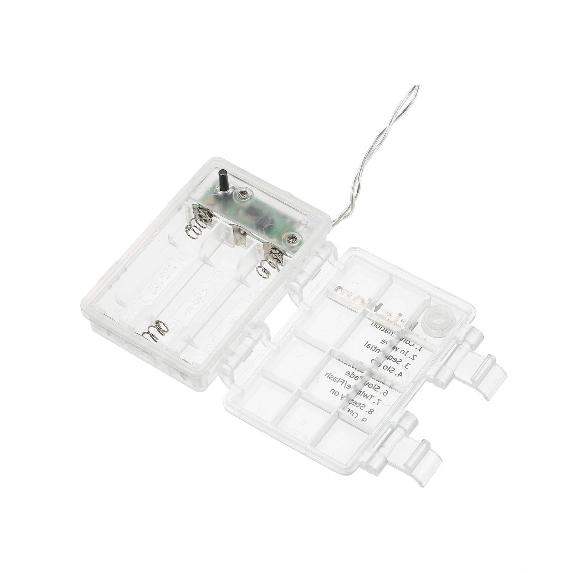 Folinda 80 Led 10m Islak Beyaz Işık Zinciri, Ip44 Su Geçirmez, 3xaa Pil Beslemeli, 13 Tuşlu Kumanda İle 0.6w Beyaz