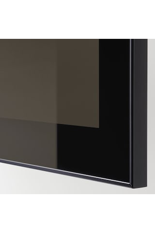 Raf Ünitesi, Venge-siyah-füme Cam, 120x42x64 Cm, Glassvık Gri