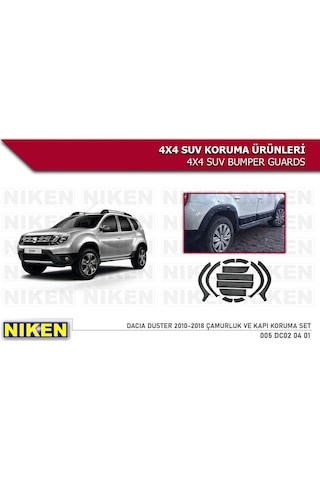 Dacia Duster Dodik Ve Kapı Koruma Çamurluk Kaplama Plastik 2010-2