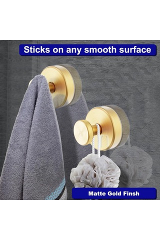 Hfambition Paslanmaz Çelik Banyo Askısı - 4'lü Set, 6.8kg Taşıma Kapasiteli Siyah