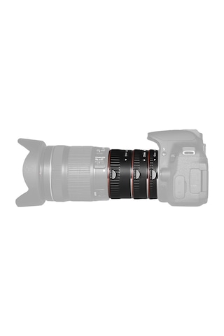 Yaozixa Canon Eos Makro Fotoğraf İçin Otomatik Odaklama 13mm+21mm+31mm Uzatma Tüp Seti - Ef/ef-s Lens Uyumlu, Altın Kaplı Kontaklar
